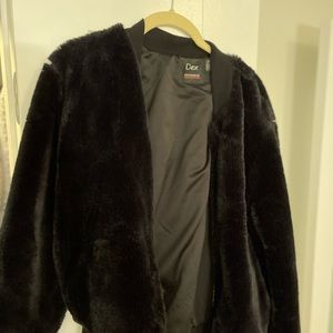Black fuzzy jacket